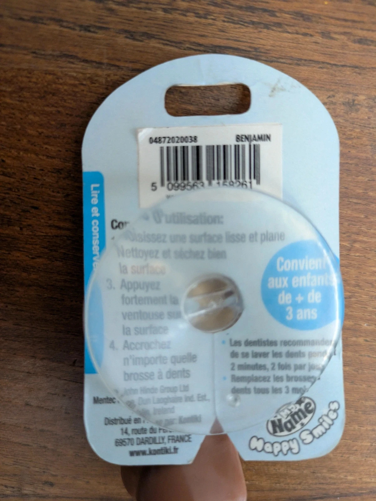 Soporte de cepillo de dientes con el nombre Benjamin – photo 3